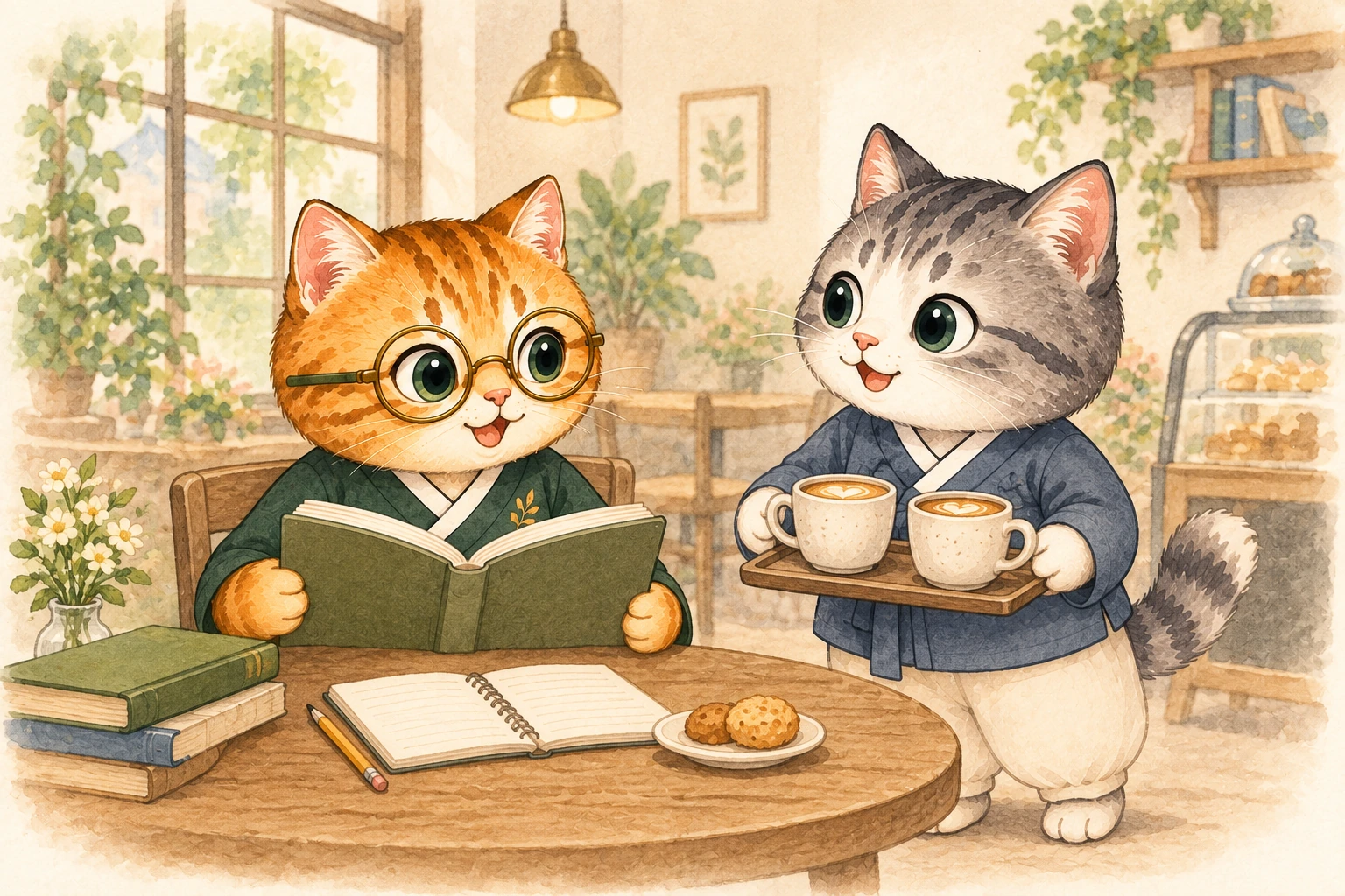 讀書、學習,再和朋友一起喝咖啡。